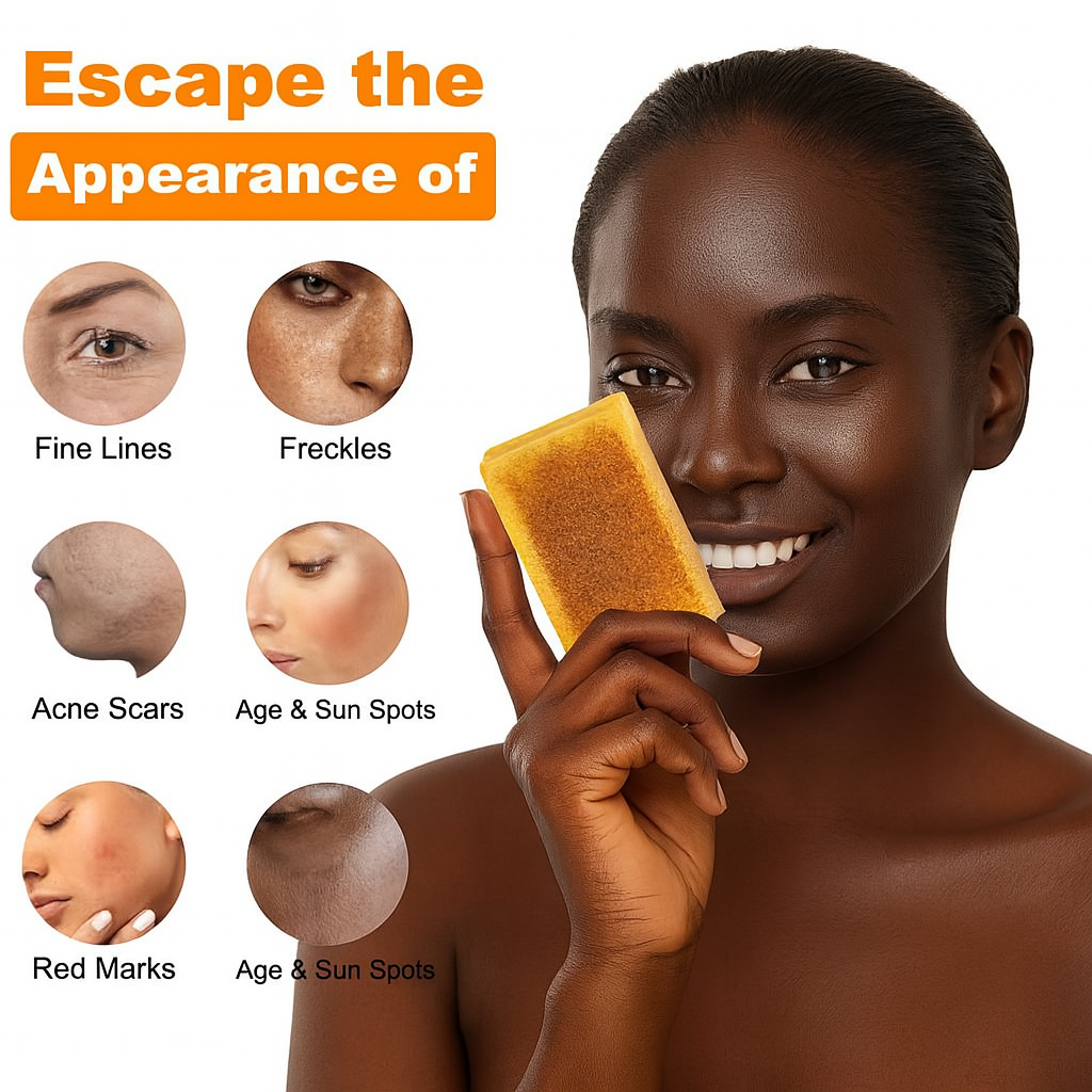 Lemon Turmeric & Kojic Acid Soap โ Natural Brightening Bar for Dark Spots & Uneven Skin Tone