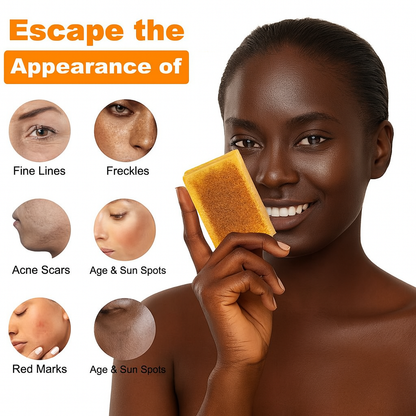 Lemon Turmeric & Kojic Acid Soap – Natural Brightening Bar for Dark Spots & Uneven Skin Tone